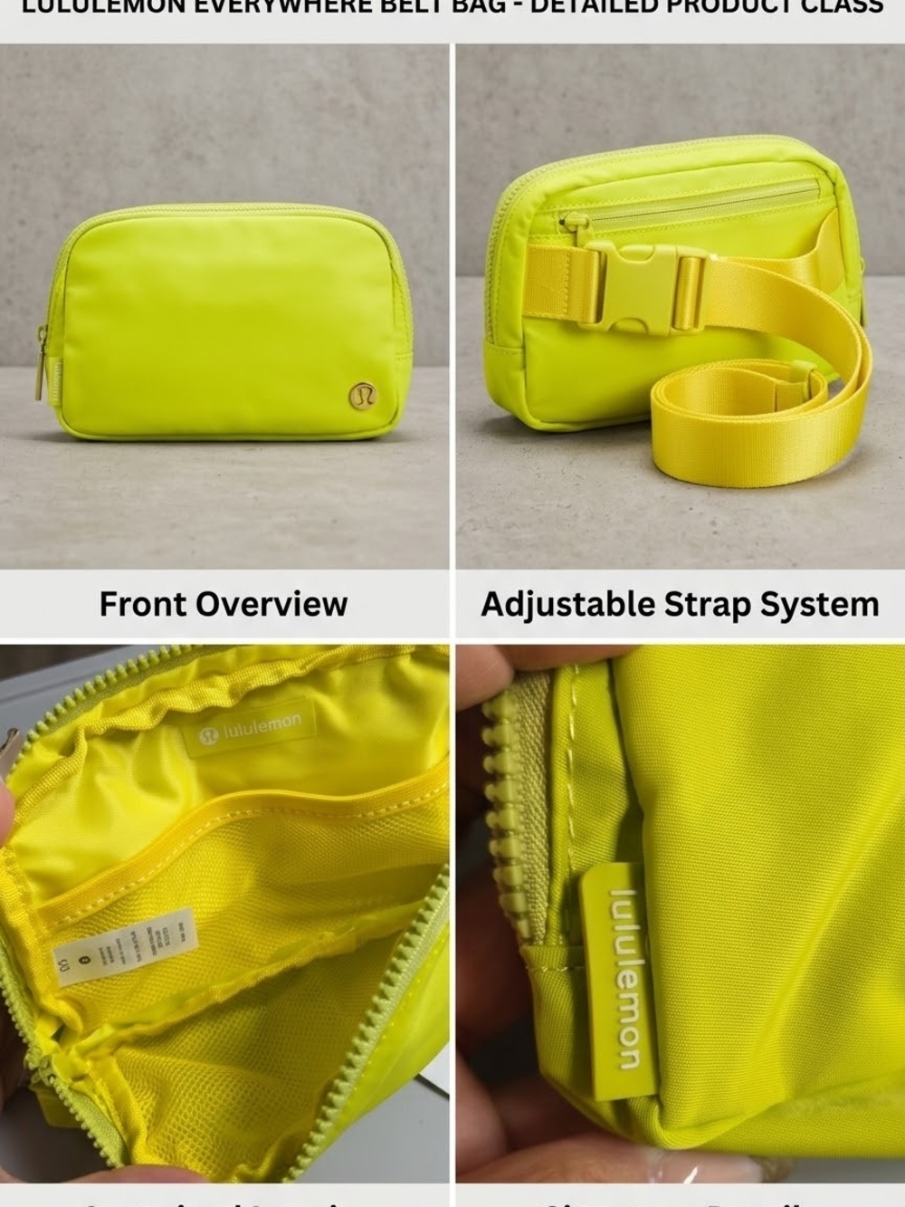 lululemon athletica Electric LEMON Belt Bag